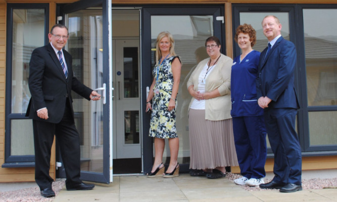 From left: chairman Sandy Watson, chief operating officer Lesley Mclay, speciality manager Marion Burnett, senior charge nurse Catriona Logan and clinical nurse manager Peter Oswald.