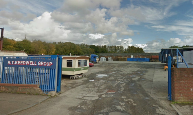 The trailer was stolen at the RT Keedwell haulage yard in Uddingston.