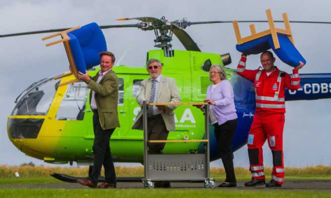 Scotlands Charity Air Ambulance (SCAA) thanked Perth and Kinross Council Furniture Re-use Project for the donation of furniture.