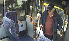 Mr Millar seen on the bus CCTV.