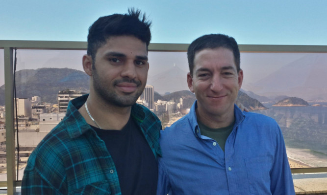 Glenn Greenwald (right) and his partner David Miranda.