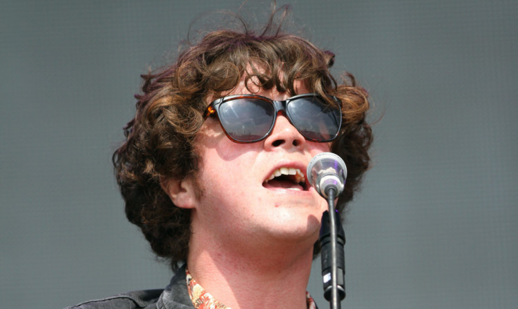 Lead singer Kyle Falconer of The View, who donated a guitar which has raised £1,000 at auction for charity.