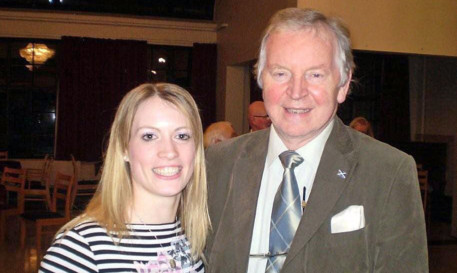 Bill Walker pictured with Eilidh Child.