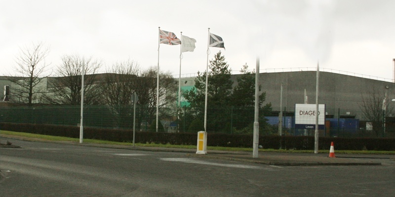 Pic shows the Diageo packaging plant in Leven, Fife.