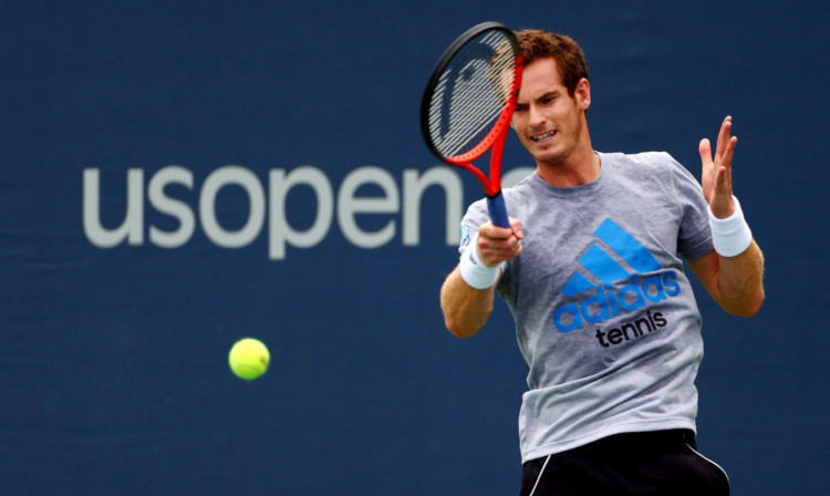 Andy Murray during practice.