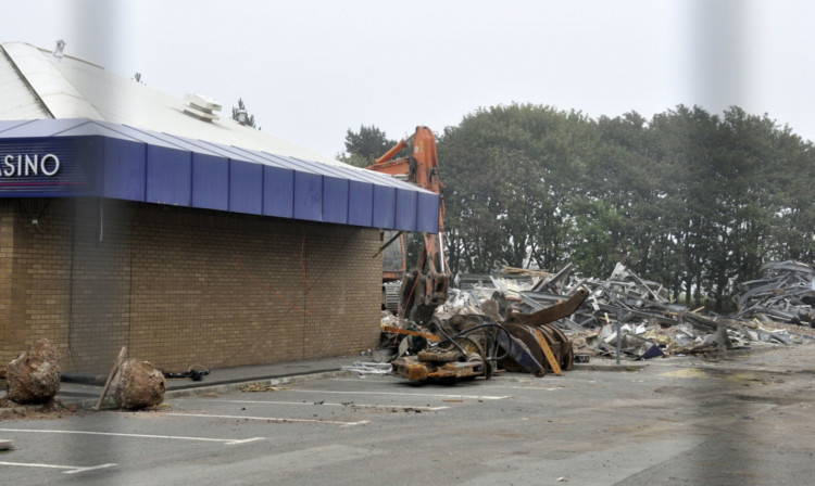 Demolition work on the former Gala Casino is almost complete.