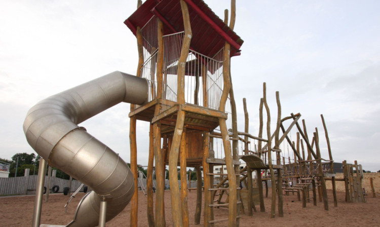 Vandals caused fire damage at Sandy Sensations playpark at Carnoustie.