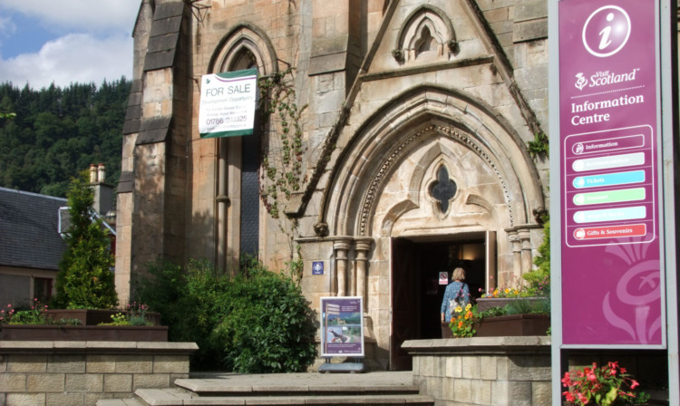 The Rob Roy and Trossachs visitor centre which is facing an uncertain future following the decision by Stirling Council to close the building and put it up for sale.