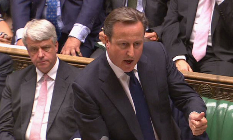 David Cameron during Thursday's debate.
