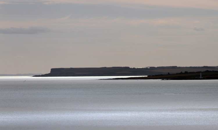 The coast looking south towards Montrose and Arbroath.