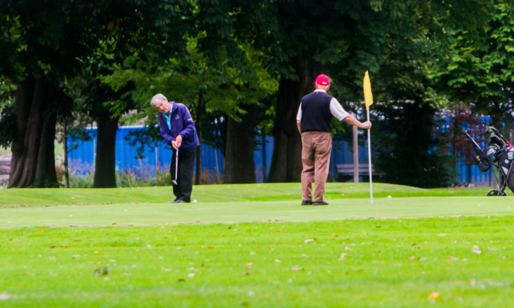 A game in full swing at North Inch Golf Course.