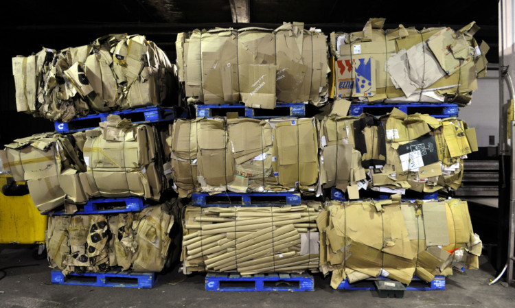 Cans packed ready for recycling at Earl's Court, London. PRESS ASSOCIATION Photo. Picture date: Tuesday October 13, 2009. Photo credit should read: Tim Ireland/PA