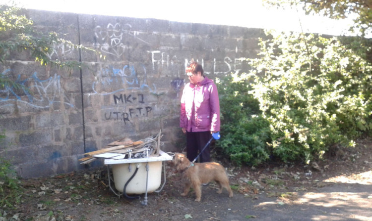 Brenda Marr says fly-tipping has increased since Marchbanks recycling centre was closed.