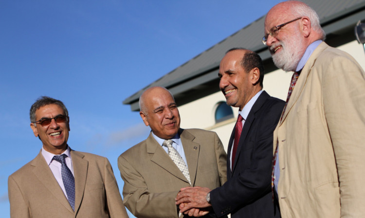 From left: Dr Hossein Godazgar, Mirza Al-Sayegh, Abdulrahman Ghanem Almutaiwee, UAE Ambassador to the UK and Lord Elder.