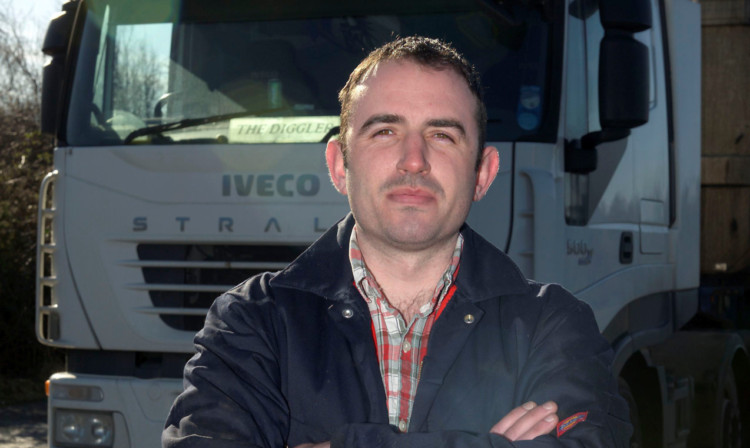 Lorry driver Conor Mckenna.