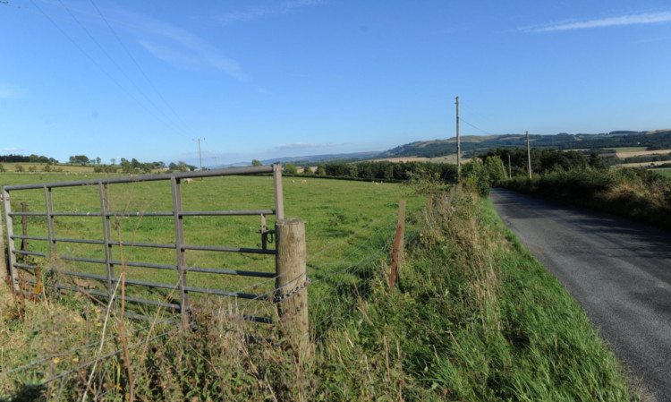 Farmland in the area from where the sheep were stolen.