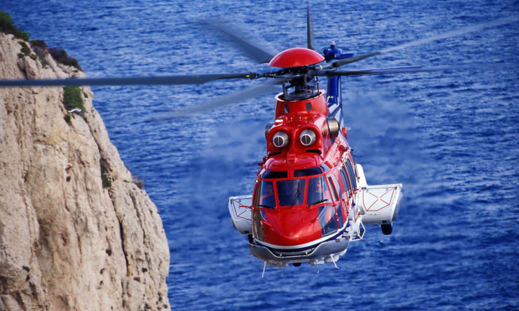 A Super Puma offshore helicopter, similar to the one which crashed last month.