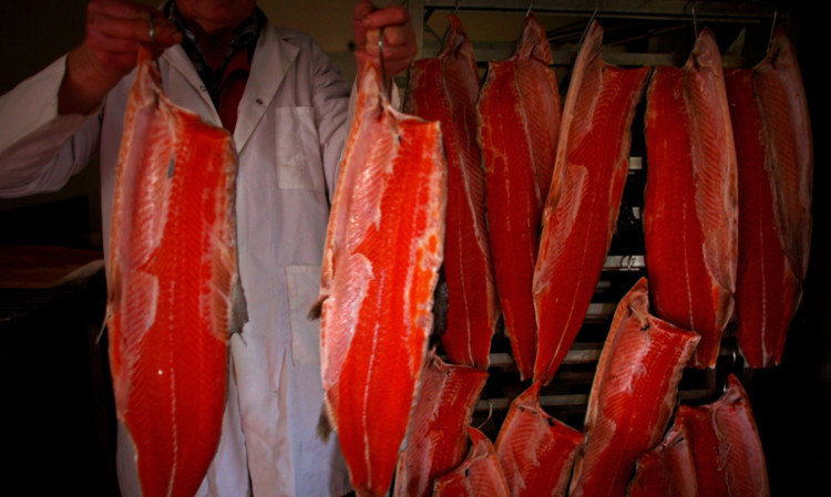 Smoked salmon is a major export for Scotland.