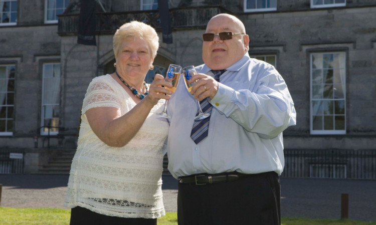 Catherine and James Paterson of Alloa were delighted with their £1,138,746 lottery win.