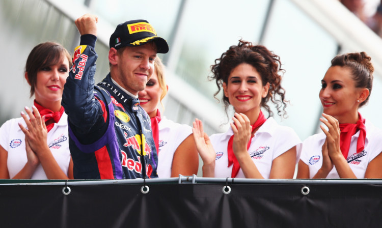The Champagne flows again for Sebastian Vettel at Monza.