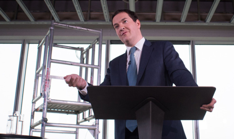 George Osborne gives his speech.