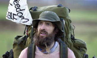 'Naked Rambler' Stephen Gough appeared by video-link at Winchester Crown Court.