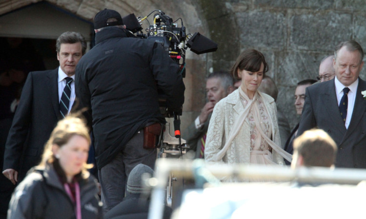 Filming in St Monans last year.