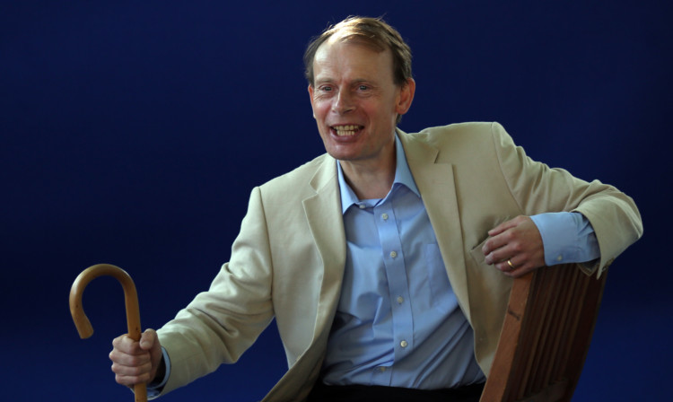 Andrew Marr making his first appearance since his stroke at the Edinburgh International Book Festival in August.