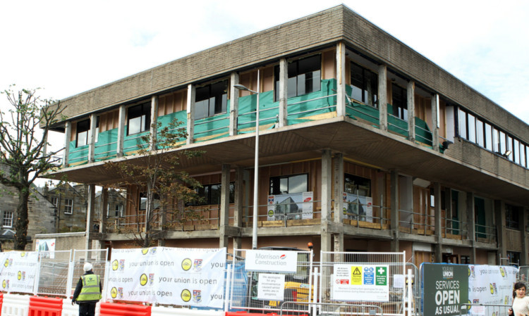 The St Andrews University Students Association building is undergoing redevelopment.