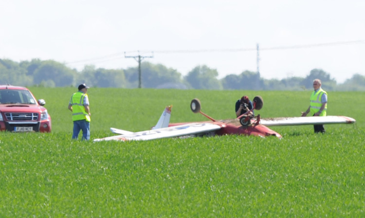 Emergency crews raced to the scene of the crash.