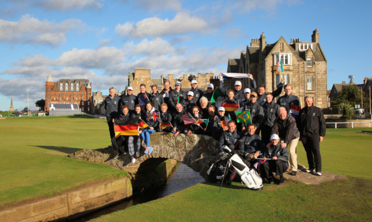 The young players, parents and coaches who attended the Allianz Golf Camp.