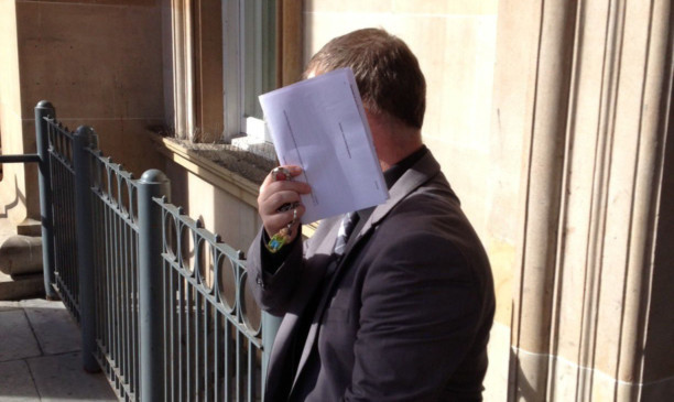 Gary Moore outside court.