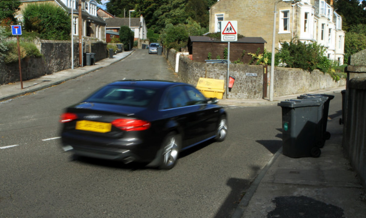 The junction of Dick Street and Camphill Road, which residents claim has become a rat run.