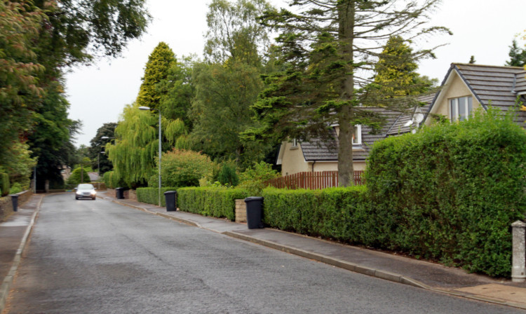 The North Latch Road junction with Rosehill Gardens where the seven year old boy was involved in an accident with a car while on his bike.