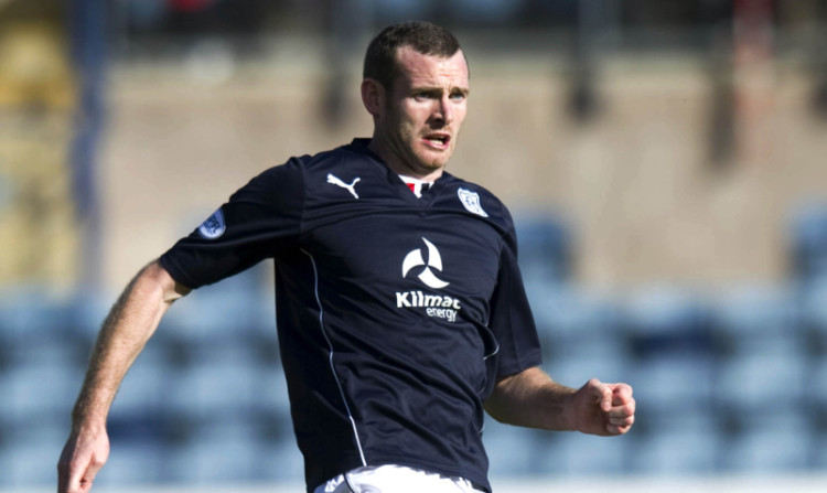 Craig Beattie during his debut for Dundee.