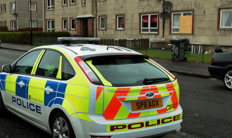 The home in Balbeggie Street was targeted by an armed gang on Wednesday.