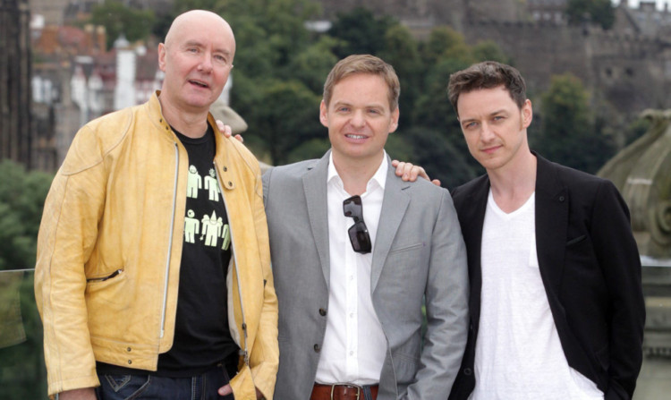 Irvine Welsh, Jon S Baird and James McAvoy.