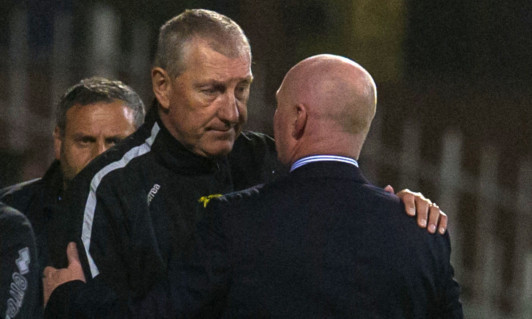 John Brown said his team gave Terry Butcher's men 'a right good game'.