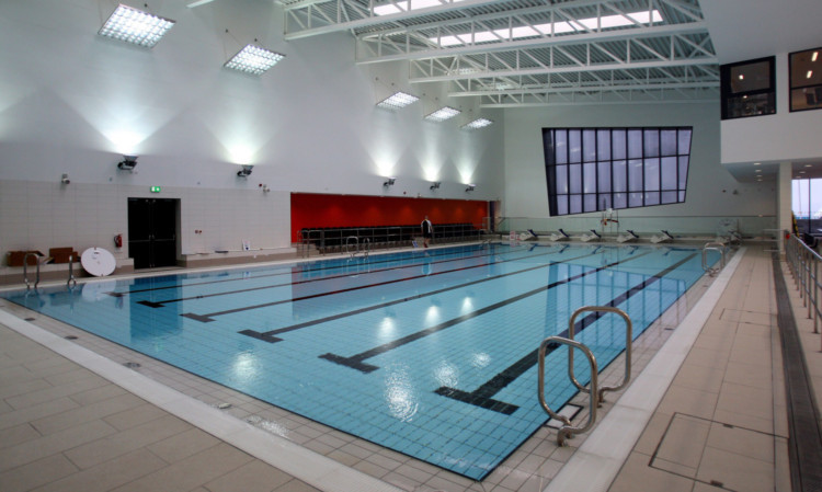 The main swimming at the new Kirkcaldy Leisure Centre.
