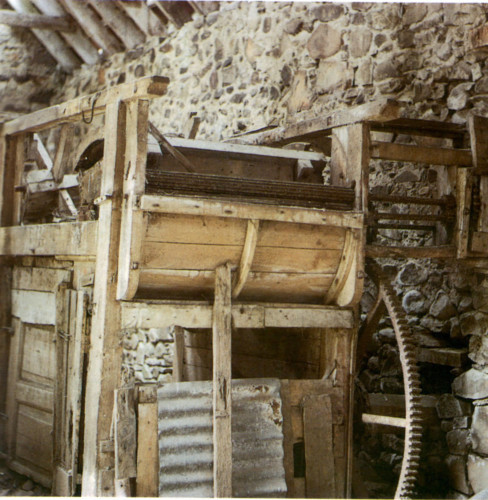 A surviving threshing machine.