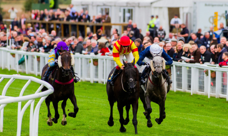 Action from the Glorious Finale at Perth Racecourse.