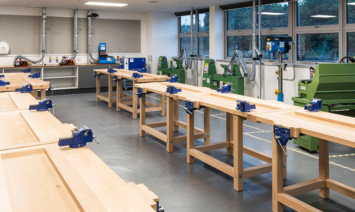 A workshop fitted out by Havelock Europa at Auchmuty High School in Glenrothes.