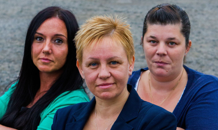 Pamela Thomas, Nicola Foley and Georgina Taylor are determined to fight for their group.