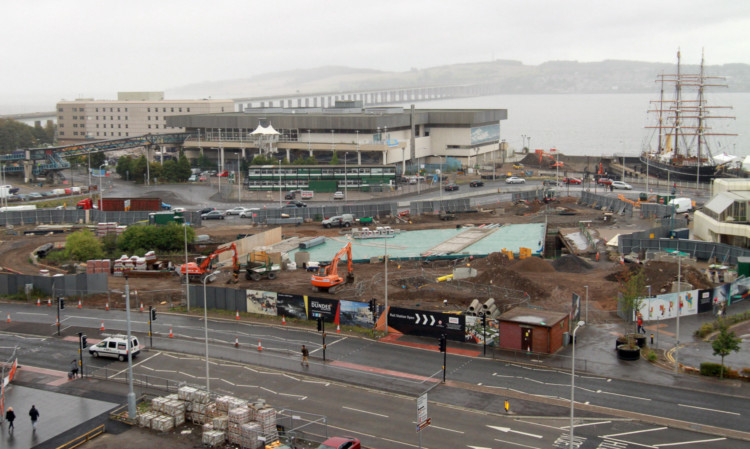 Work continuing on the waterfront project.