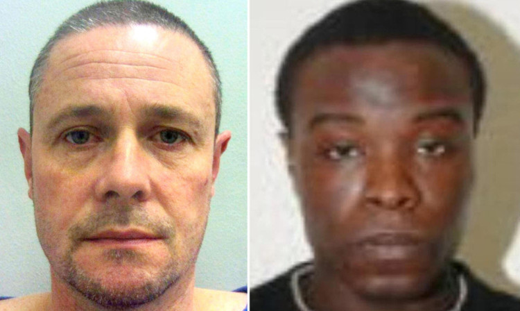 Mark Bridger, left, was attacked by Juvinai Ferreira in prison.