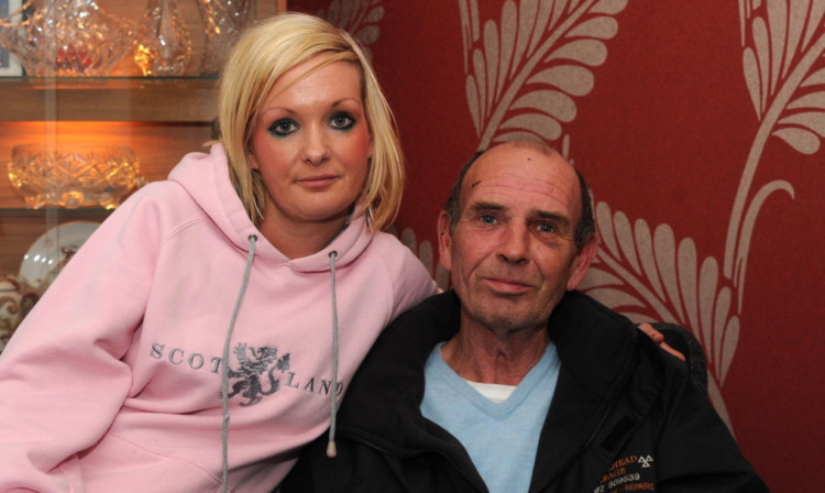 Ian Masterton with his daughter Vicky.