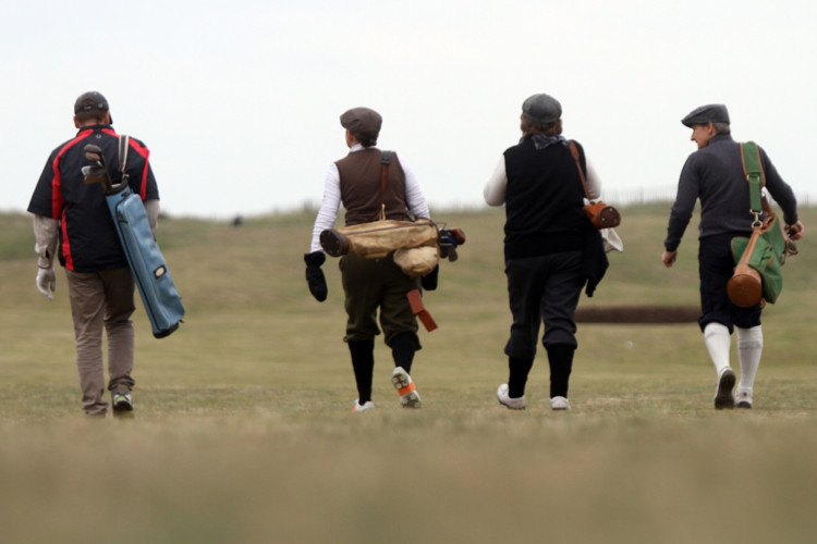 Down with King George! was the cry as a group of American golfers joined in the fun at the World Hickory Open at Montrose Golf Links on October 1. Players used hickory-shafted golf clubs from the 1900s to compete on the Medal course at Montrose Links, and dressed in period outfits celebrating the evolution of a game that took the world by storm. Organiser Lionel Freedman said: We have players from around the world, and hickory golf itself has been picking up in numbers over the last few years.