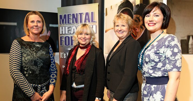 Kim Cessford, Courier - 08.10.10 - the Studio Theatre was the venue for the first staging of a play by Carolyn McCole 'You Don't Know Me' as part of the Scottish Mental Health Arts and Film Festival 2010 which PLUS Perth have organised 'Play Positively for Dementia' - pictured are l to r - Susan Scott (Development Manager PLUS Perth), Susan Penhaligon (actress), Rosanna Cunningham MSP and Carolyn McCole (playwright)