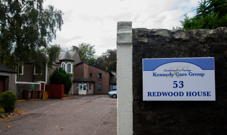 The incident in question took place at Redwood House, Broughty Ferry, in January.