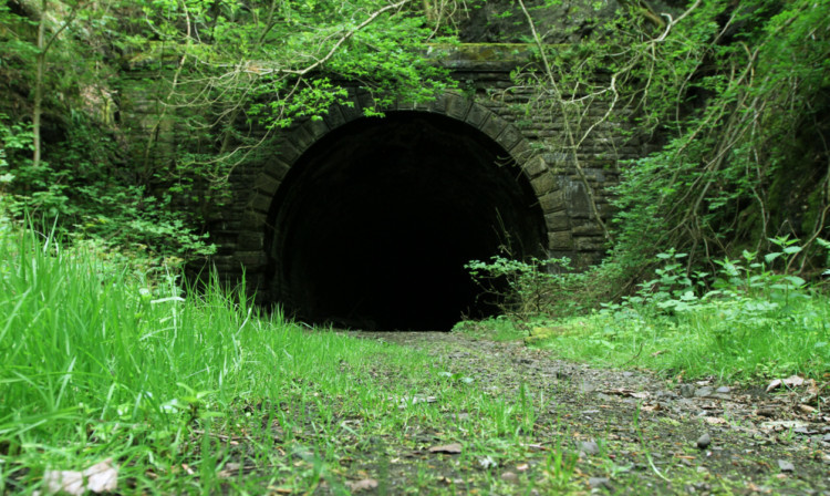 A campaign to re-establish the disused railway line from Perth to Edinburgh has been criticised by a Kinross-shire councillor.